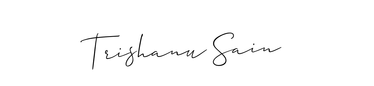 Make a beautiful signature design for name Trishanu Sain. Use this online signature maker to create a handwritten signature for free. Trishanu Sain signature style 2 images and pictures png