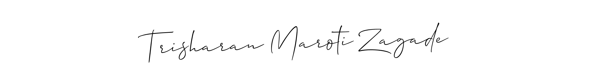 You can use this online signature creator to create a handwritten signature for the name Trisharan Maroti Zagade. This is the best online autograph maker. Trisharan Maroti Zagade signature style 2 images and pictures png