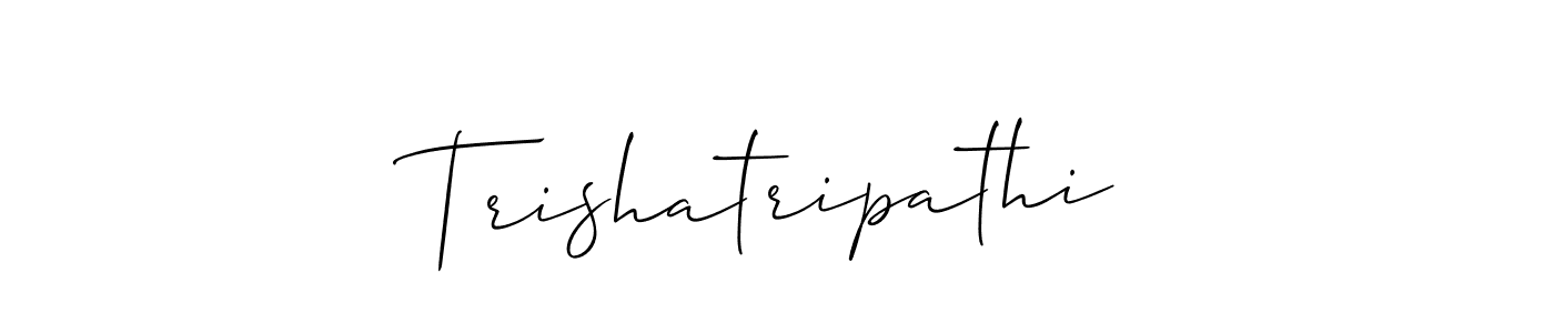 Make a short Trishatripathi signature style. Manage your documents anywhere anytime using Allison_Script. Create and add eSignatures, submit forms, share and send files easily. Trishatripathi signature style 2 images and pictures png