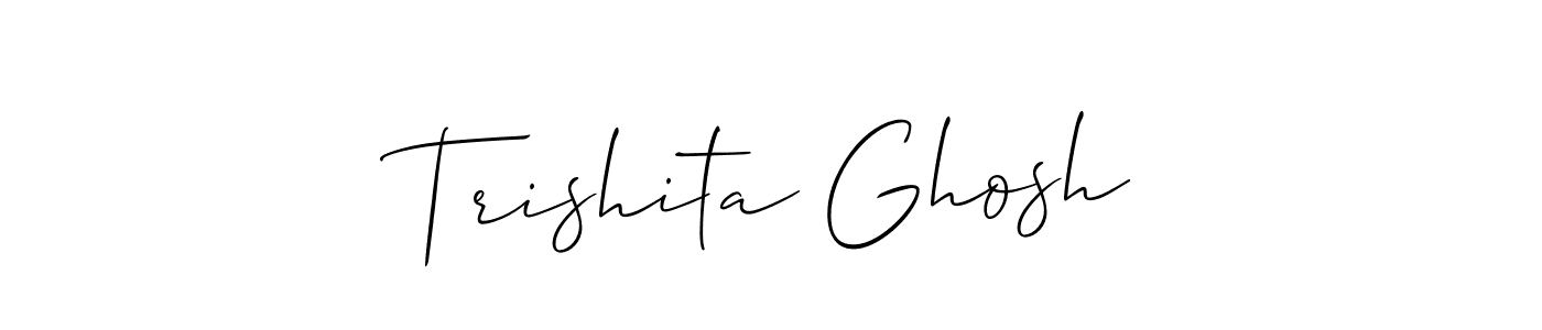 You can use this online signature creator to create a handwritten signature for the name Trishita Ghosh. This is the best online autograph maker. Trishita Ghosh signature style 2 images and pictures png