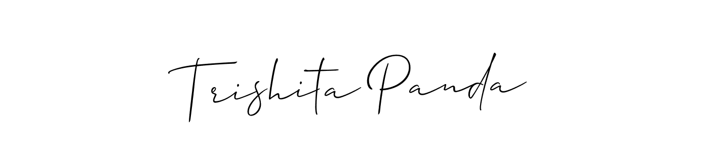 Also we have Trishita Panda name is the best signature style. Create professional handwritten signature collection using Allison_Script autograph style. Trishita Panda signature style 2 images and pictures png
