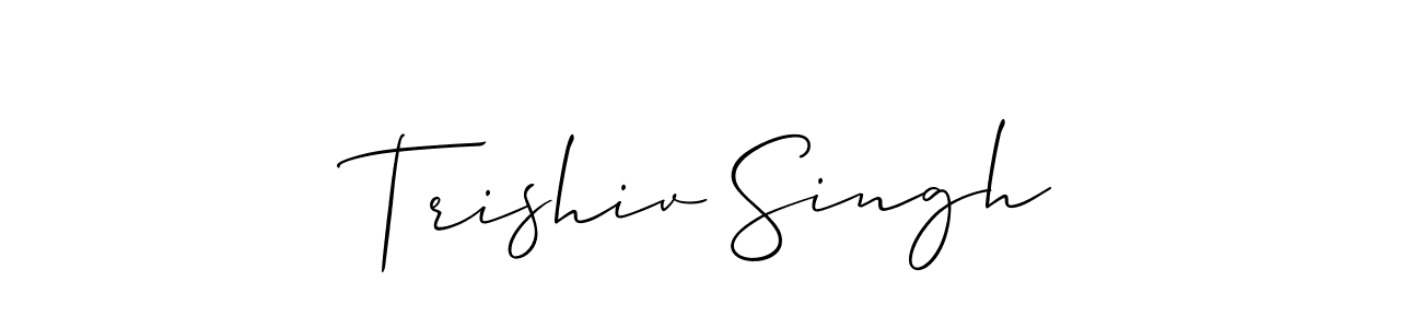 Check out images of Autograph of Trishiv Singh name. Actor Trishiv Singh Signature Style. Allison_Script is a professional sign style online. Trishiv Singh signature style 2 images and pictures png