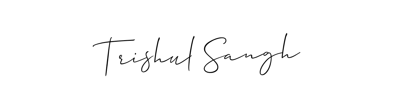 Make a beautiful signature design for name Trishul Sangh. Use this online signature maker to create a handwritten signature for free. Trishul Sangh signature style 2 images and pictures png