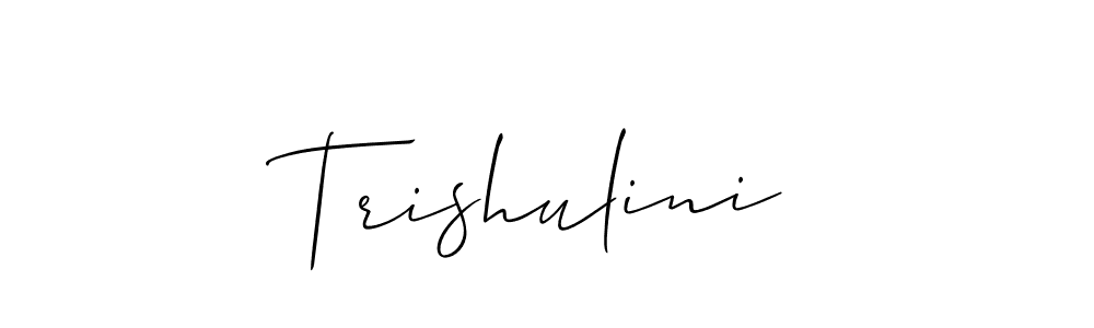 Also You can easily find your signature by using the search form. We will create Trishulini name handwritten signature images for you free of cost using Allison_Script sign style. Trishulini signature style 2 images and pictures png