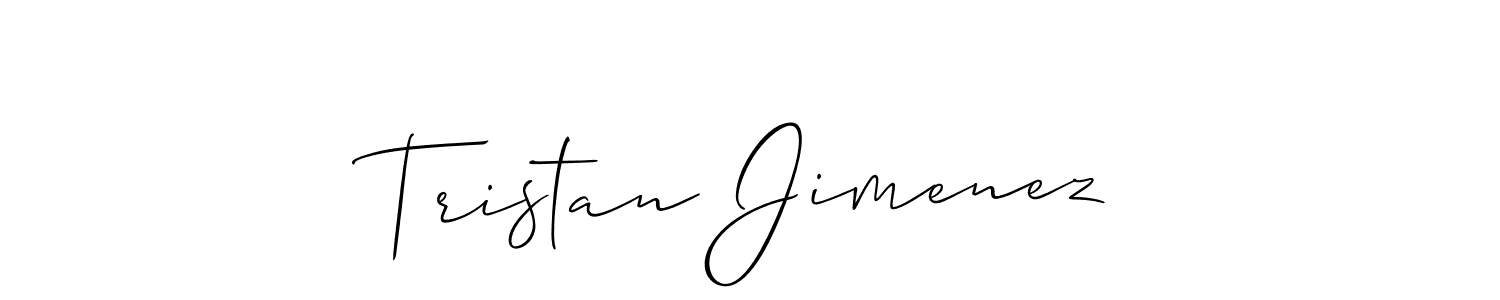 Make a short Tristan Jimenez signature style. Manage your documents anywhere anytime using Allison_Script. Create and add eSignatures, submit forms, share and send files easily. Tristan Jimenez signature style 2 images and pictures png