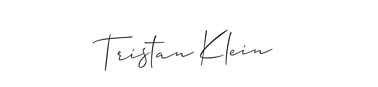 Make a short Tristan Klein signature style. Manage your documents anywhere anytime using Allison_Script. Create and add eSignatures, submit forms, share and send files easily. Tristan Klein signature style 2 images and pictures png