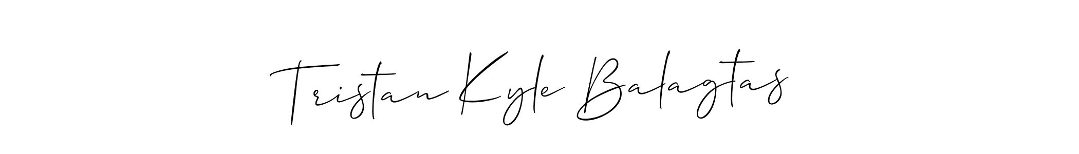Also we have Tristan Kyle Balagtas name is the best signature style. Create professional handwritten signature collection using Allison_Script autograph style. Tristan Kyle Balagtas signature style 2 images and pictures png