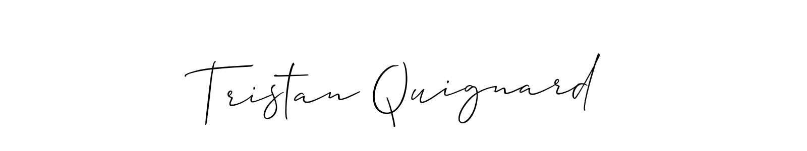 Also You can easily find your signature by using the search form. We will create Tristan Quignard name handwritten signature images for you free of cost using Allison_Script sign style. Tristan Quignard signature style 2 images and pictures png