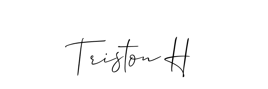 Check out images of Autograph of Triston H name. Actor Triston H Signature Style. Allison_Script is a professional sign style online. Triston H signature style 2 images and pictures png