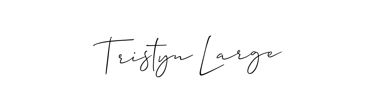 Make a short Tristyn Large signature style. Manage your documents anywhere anytime using Allison_Script. Create and add eSignatures, submit forms, share and send files easily. Tristyn Large signature style 2 images and pictures png