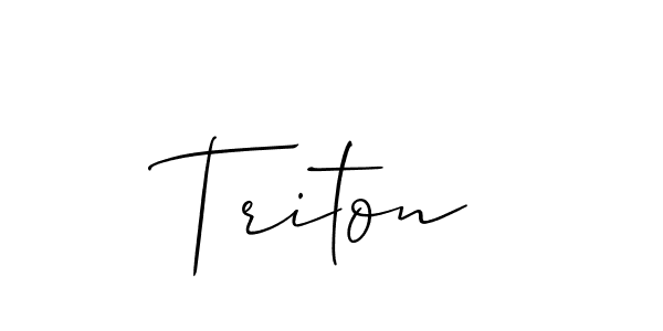 Best and Professional Signature Style for Triton. Allison_Script Best Signature Style Collection. Triton signature style 2 images and pictures png