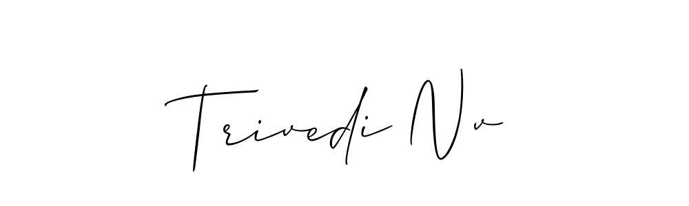 Use a signature maker to create a handwritten signature online. With this signature software, you can design (Allison_Script) your own signature for name Trivedi Nv. Trivedi Nv signature style 2 images and pictures png