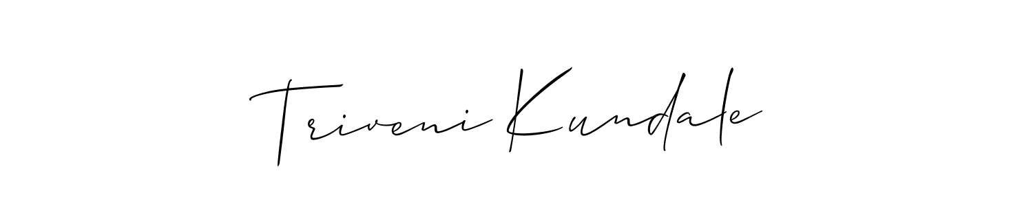 Best and Professional Signature Style for Triveni Kundale. Allison_Script Best Signature Style Collection. Triveni Kundale signature style 2 images and pictures png