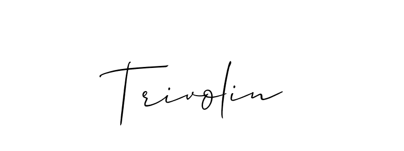 Best and Professional Signature Style for Trivolin. Allison_Script Best Signature Style Collection. Trivolin signature style 2 images and pictures png