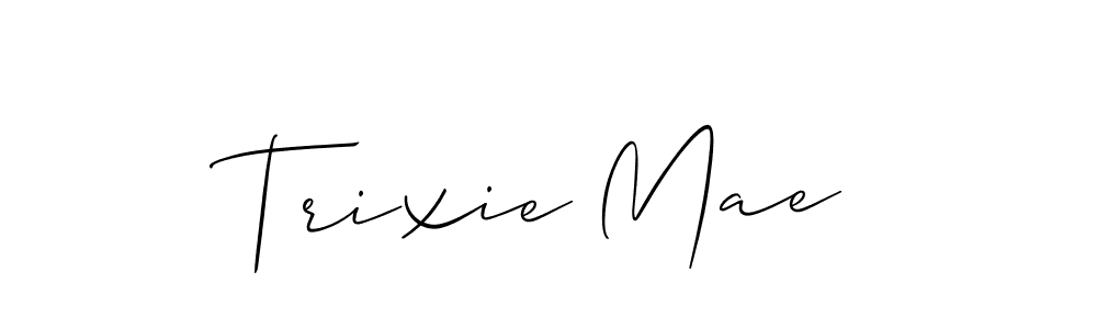 Make a short Trixie Mae signature style. Manage your documents anywhere anytime using Allison_Script. Create and add eSignatures, submit forms, share and send files easily. Trixie Mae signature style 2 images and pictures png