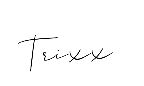 You should practise on your own different ways (Allison_Script) to write your name (Trixx) in signature. don't let someone else do it for you. Trixx signature style 2 images and pictures png