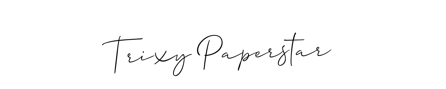 if you are searching for the best signature style for your name Trixy Paperstar. so please give up your signature search. here we have designed multiple signature styles  using Allison_Script. Trixy Paperstar signature style 2 images and pictures png