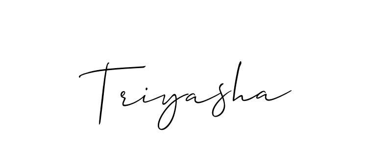 Best and Professional Signature Style for Triyasha. Allison_Script Best Signature Style Collection. Triyasha signature style 2 images and pictures png