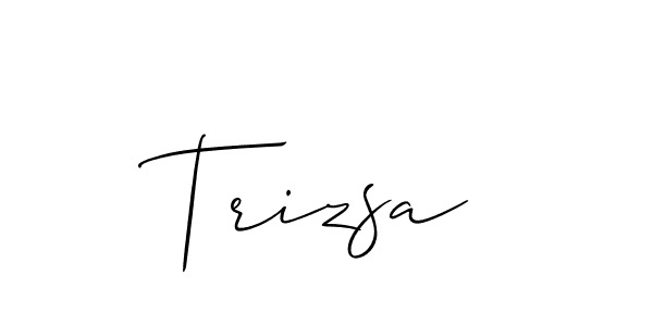 Make a short Trizsa signature style. Manage your documents anywhere anytime using Allison_Script. Create and add eSignatures, submit forms, share and send files easily. Trizsa signature style 2 images and pictures png