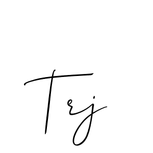 Also You can easily find your signature by using the search form. We will create Trj name handwritten signature images for you free of cost using Allison_Script sign style. Trj signature style 2 images and pictures png