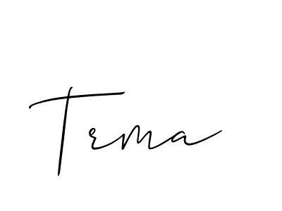 Also we have Trma name is the best signature style. Create professional handwritten signature collection using Allison_Script autograph style. Trma signature style 2 images and pictures png