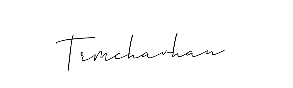 It looks lik you need a new signature style for name Trmchavhan. Design unique handwritten (Allison_Script) signature with our free signature maker in just a few clicks. Trmchavhan signature style 2 images and pictures png