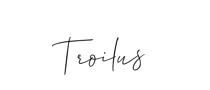 if you are searching for the best signature style for your name Troilus. so please give up your signature search. here we have designed multiple signature styles  using Allison_Script. Troilus signature style 2 images and pictures png