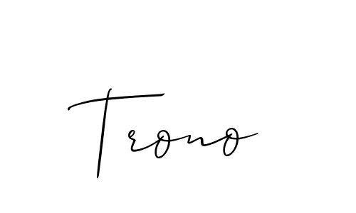 Best and Professional Signature Style for Trono. Allison_Script Best Signature Style Collection. Trono signature style 2 images and pictures png