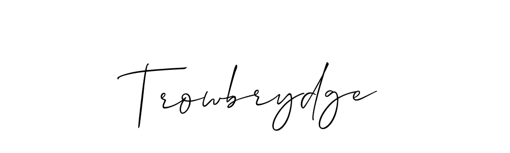 Make a short Trowbrydge signature style. Manage your documents anywhere anytime using Allison_Script. Create and add eSignatures, submit forms, share and send files easily. Trowbrydge signature style 2 images and pictures png