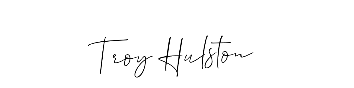 Make a beautiful signature design for name Troy Hulston. Use this online signature maker to create a handwritten signature for free. Troy Hulston signature style 2 images and pictures png
