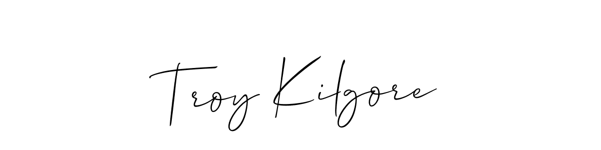 Design your own signature with our free online signature maker. With this signature software, you can create a handwritten (Allison_Script) signature for name Troy Kilgore. Troy Kilgore signature style 2 images and pictures png