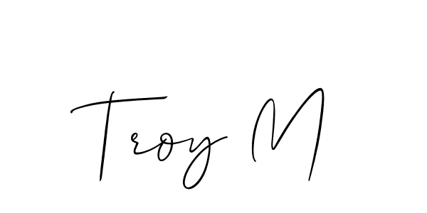 Make a beautiful signature design for name Troy M. Use this online signature maker to create a handwritten signature for free. Troy M signature style 2 images and pictures png