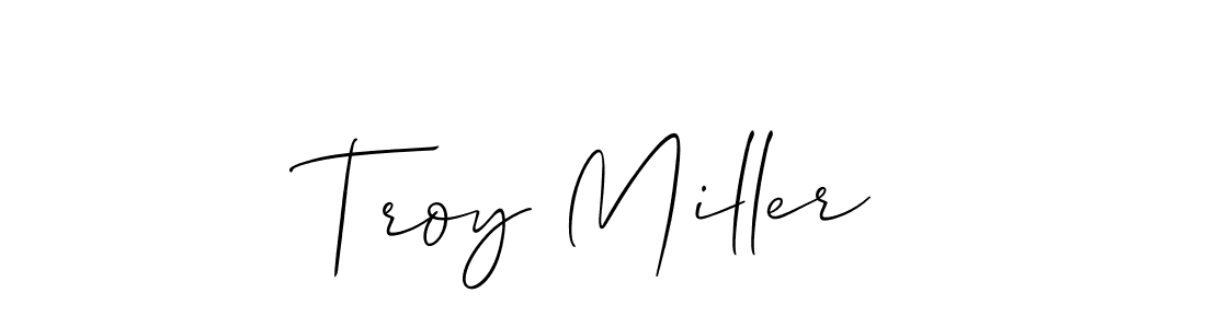 Allison_Script is a professional signature style that is perfect for those who want to add a touch of class to their signature. It is also a great choice for those who want to make their signature more unique. Get Troy Miller name to fancy signature for free. Troy Miller signature style 2 images and pictures png