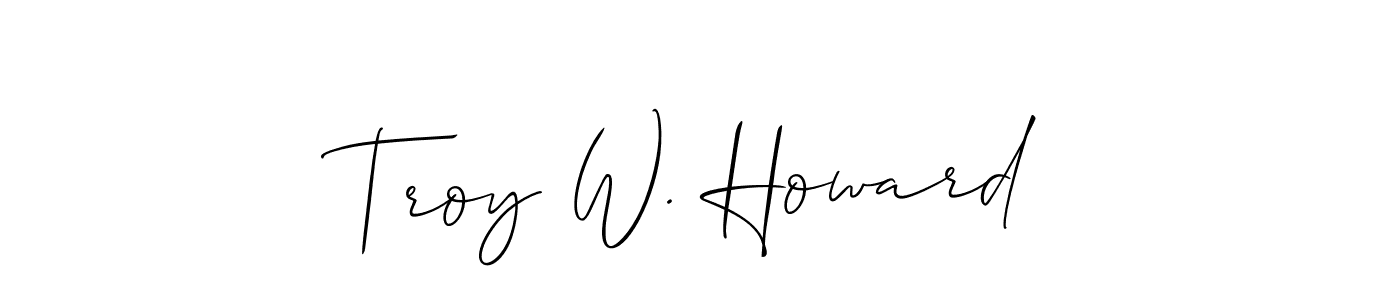 See photos of Troy W. Howard official signature by Spectra . Check more albums & portfolios. Read reviews & check more about Allison_Script font. Troy W. Howard signature style 2 images and pictures png