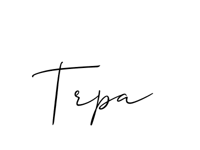 How to make Trpa signature? Allison_Script is a professional autograph style. Create handwritten signature for Trpa name. Trpa signature style 2 images and pictures png