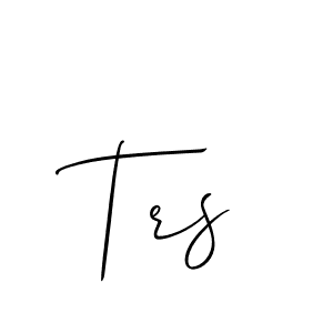 You should practise on your own different ways (Allison_Script) to write your name (Trs) in signature. don't let someone else do it for you. Trs signature style 2 images and pictures png
