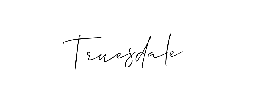 Similarly Allison_Script is the best handwritten signature design. Signature creator online .You can use it as an online autograph creator for name Truesdale. Truesdale signature style 2 images and pictures png