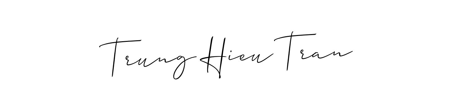 How to Draw Trung Hieu Tran signature style? Allison_Script is a latest design signature styles for name Trung Hieu Tran. Trung Hieu Tran signature style 2 images and pictures png