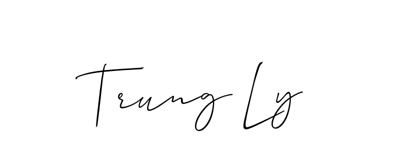 Check out images of Autograph of Trung Ly name. Actor Trung Ly Signature Style. Allison_Script is a professional sign style online. Trung Ly signature style 2 images and pictures png