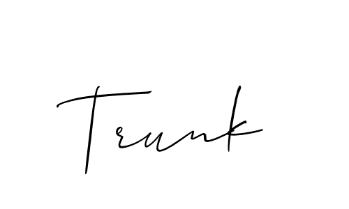 if you are searching for the best signature style for your name Trunk. so please give up your signature search. here we have designed multiple signature styles  using Allison_Script. Trunk signature style 2 images and pictures png