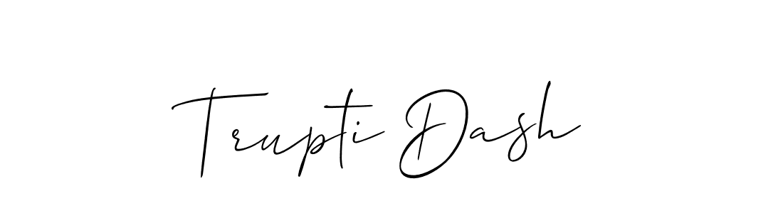 Also we have Trupti Dash name is the best signature style. Create professional handwritten signature collection using Allison_Script autograph style. Trupti Dash signature style 2 images and pictures png