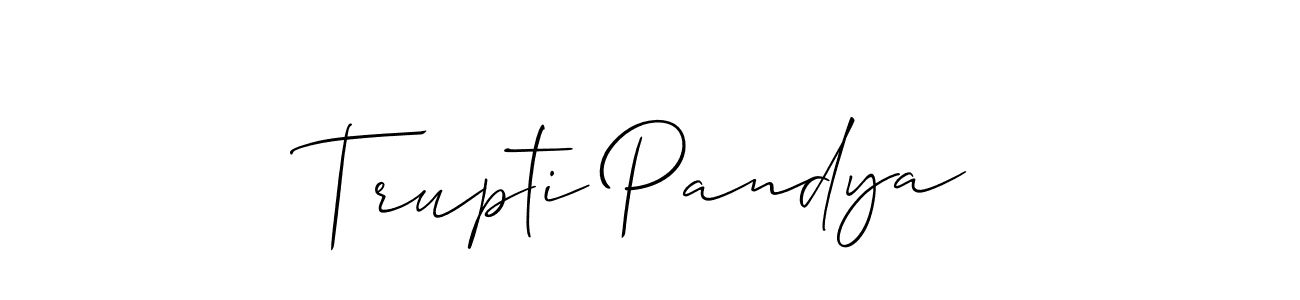 Make a beautiful signature design for name Trupti Pandya. Use this online signature maker to create a handwritten signature for free. Trupti Pandya signature style 2 images and pictures png