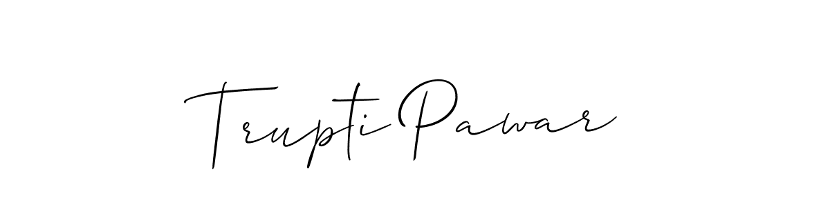 Make a beautiful signature design for name Trupti Pawar. Use this online signature maker to create a handwritten signature for free. Trupti Pawar signature style 2 images and pictures png