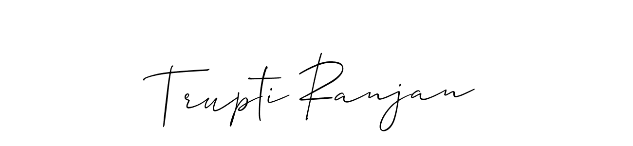 How to Draw Trupti Ranjan signature style? Allison_Script is a latest design signature styles for name Trupti Ranjan. Trupti Ranjan signature style 2 images and pictures png
