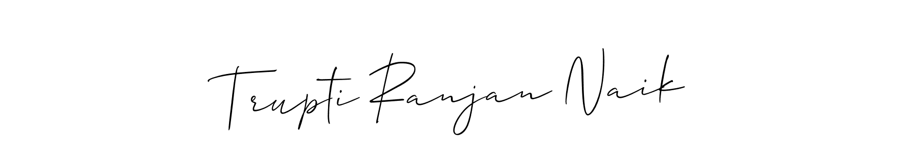 Create a beautiful signature design for name Trupti Ranjan Naik. With this signature (Allison_Script) fonts, you can make a handwritten signature for free. Trupti Ranjan Naik signature style 2 images and pictures png