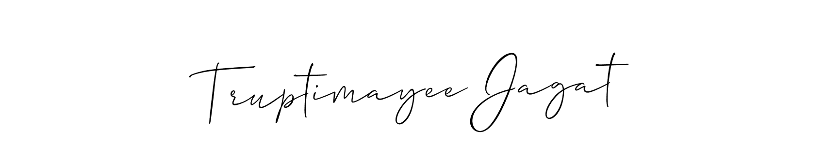 Also we have Truptimayee Jagat name is the best signature style. Create professional handwritten signature collection using Allison_Script autograph style. Truptimayee Jagat signature style 2 images and pictures png
