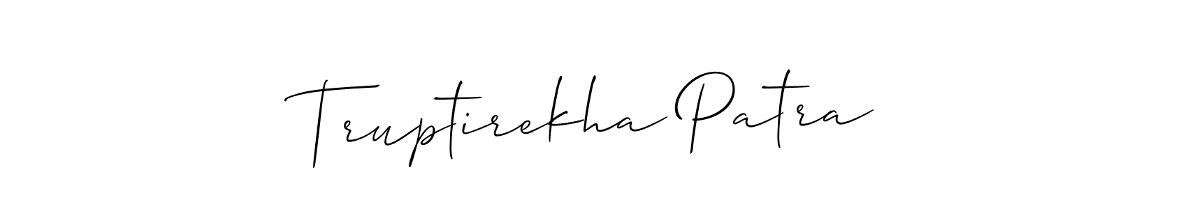 if you are searching for the best signature style for your name Truptirekha Patra. so please give up your signature search. here we have designed multiple signature styles  using Allison_Script. Truptirekha Patra signature style 2 images and pictures png