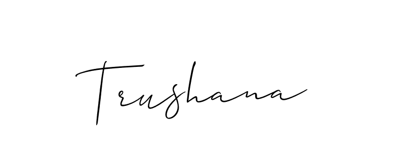 Check out images of Autograph of Trushana name. Actor Trushana Signature Style. Allison_Script is a professional sign style online. Trushana signature style 2 images and pictures png