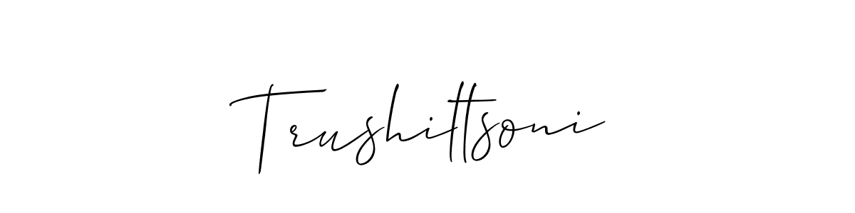 Here are the top 10 professional signature styles for the name Trushiltsoni. These are the best autograph styles you can use for your name. Trushiltsoni signature style 2 images and pictures png