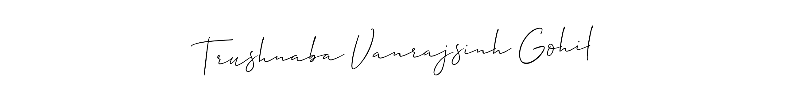 Once you've used our free online signature maker to create your best signature Allison_Script style, it's time to enjoy all of the benefits that Trushnaba Vanrajsinh Gohil name signing documents. Trushnaba Vanrajsinh Gohil signature style 2 images and pictures png